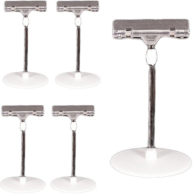 만들하비 POP 가격표 메뉴판 쇼클립 꺽이는 부착형, 5개