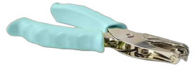 마다꾸미 컬러 핸드 1공 펀치 3mm, 파스텔민트, 1개