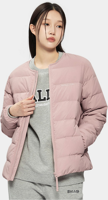 밸롭 남녀공용 슈드 다운 릴렉스핏 경량 패딩 자켓 BA4LDJU001