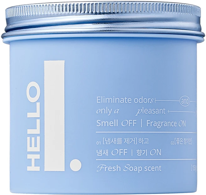 헬로프로젝트 에어 캔들 탈취제 프레쉬솝 본품, 150g, 1개 - 쿠팡