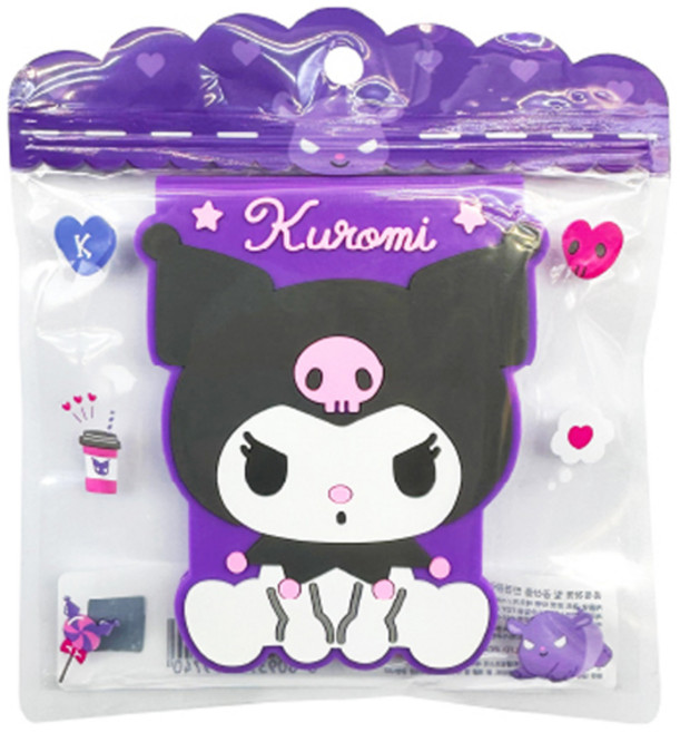 산리오 큐트 포켓 와펜 메모지, 쿠로미, 1개