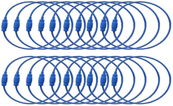 마다꾸미 고리 와이어링, 블루, 20개