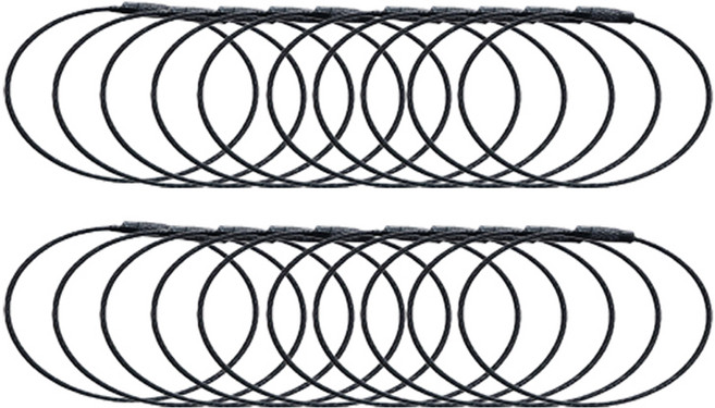 마다꾸미 고리 와이어링, 블랙, 20개