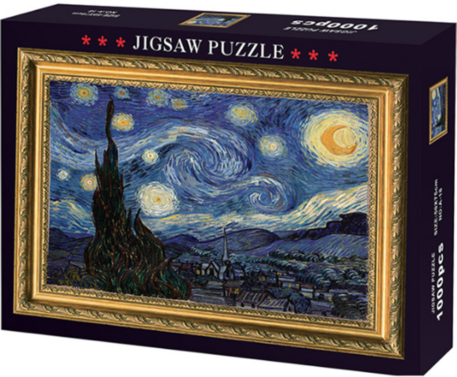 리나블루 어려운 두뇌 게임 성인 퍼즐 디자인1, 혼합색상, 1000피스, 1개