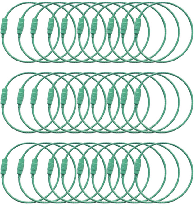 마다꾸미 고리 와이어링, 민트그린, 40개