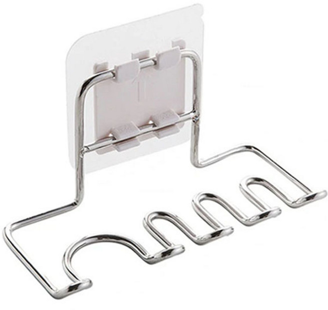 TheLiving 무타공 스텐 칫솔 면도기 거치대 홀더, A Type, 1개