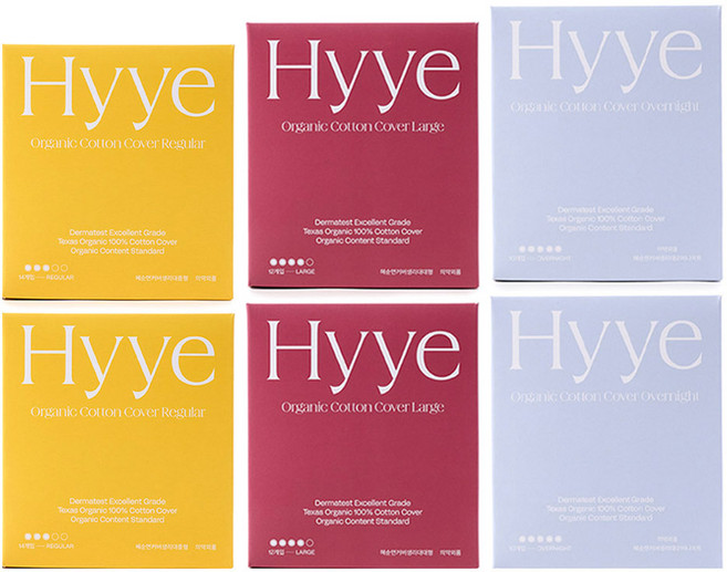 혜 유기농 순면커버 생리대, 1세트