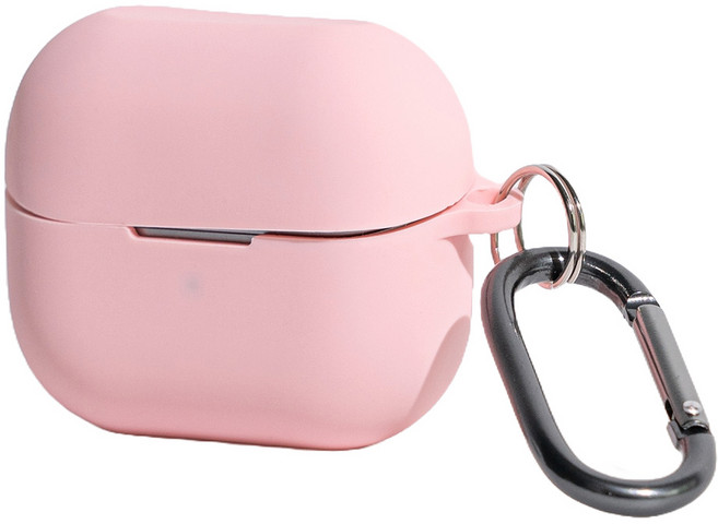 구스페리 갤럭시버즈 실리콘 컬러 케이스, 연핑크, 1개, 버즈3 프로 / 3 / 3 FE