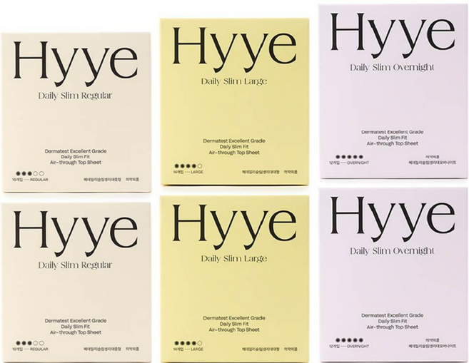 혜 데일리 슬림 생리대 날개형 세트, 1세트