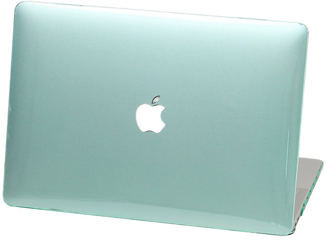 위니즈 맥북 케이스 크리스탈 로고타공 M1 M2 M3 A2485 A2780 A2991 WZHMC-0054GN, 그린, 1개