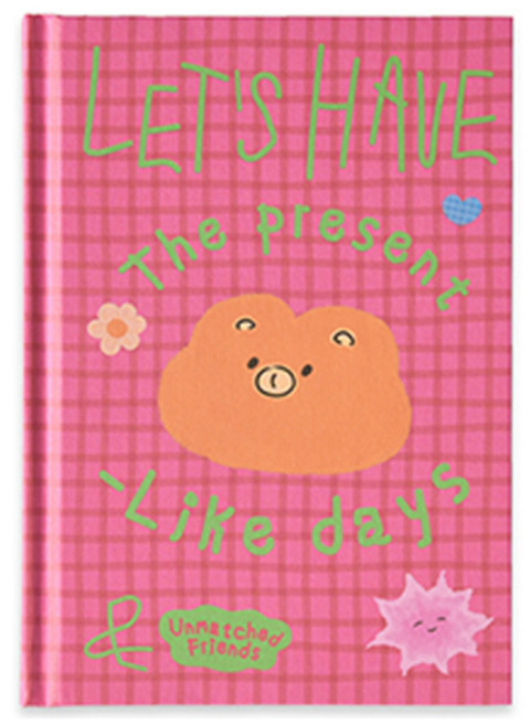 모노라이크 언매치드 프렌즈 6개월 만년형 다이어리, 02 Hot pink, 1개