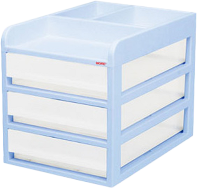 카파맥스 모아 서류함 275 x 380 x 300 mm, 하늘, 3단