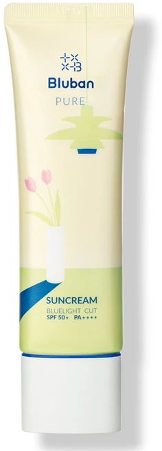 블루반 퓨어 선크림 SPF50+ PA++++, 50ml, 1개 - 쿠팡