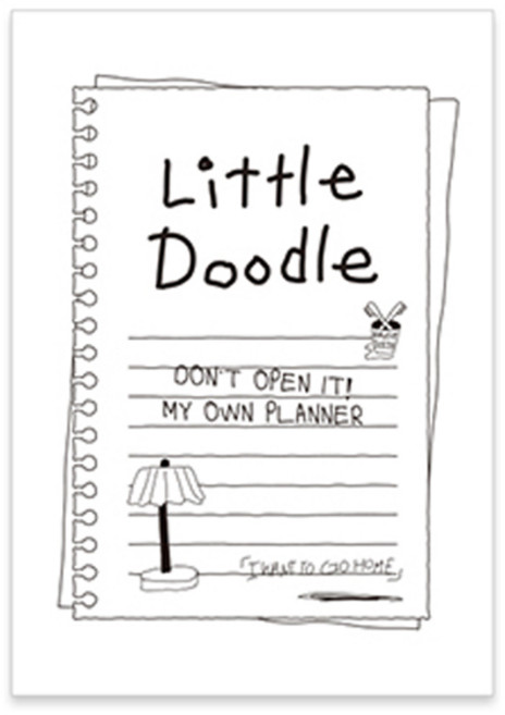 모노라이크 B6 리틀두들 6개월 만년형 다이어리, 02 Don't open it, 1개