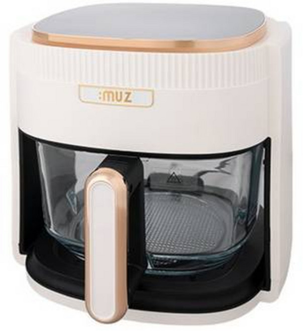 imuz Muing Glass 透明易清洗可分離式炸籃氣炸鍋 4.5L, Mu-45GA, 單一顏色