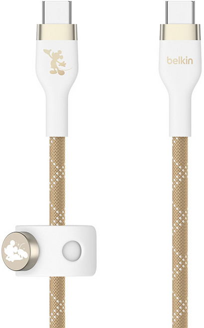 벨킨 디즈니 USB C타입-C타입 부스트업 브레이디드 고속 충전케이블 CAB011qc2MWG-DY, 2m, 디즈니 스타미키, 1개