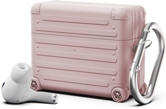 미아크 실리콘 캐리어 이어폰 케이스, 미스티로즈, 1개, 에어팟 프로 / 프로2