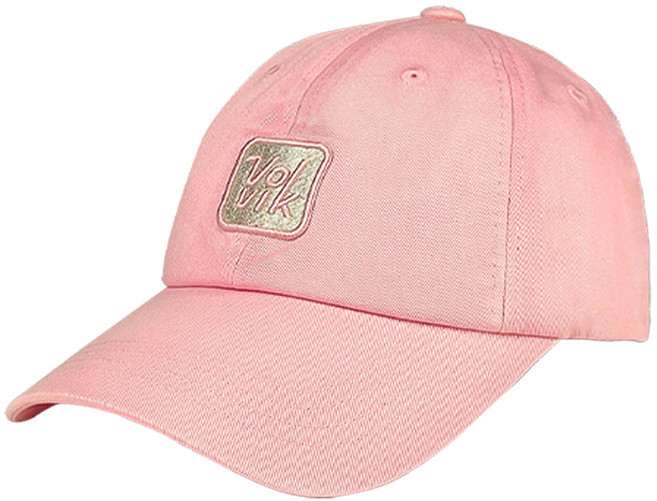 볼빅 여성용 스퀘어 로고 워싱 볼캡, 핑크, 1개