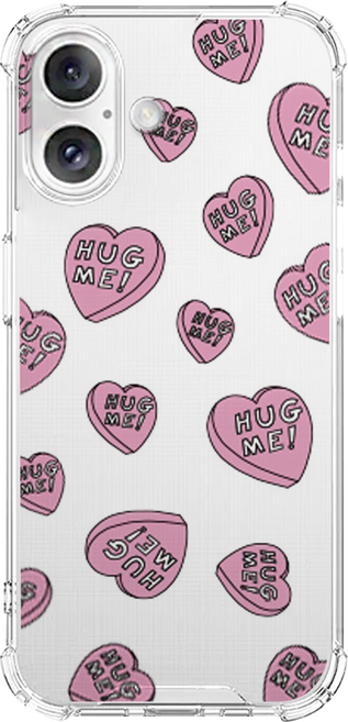 루다 허그미 파스텔 하트 방탄 젤리 휴대폰 케이스