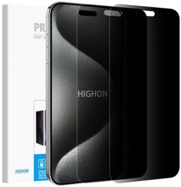 HIGHON iPhone防指紋防窺手機螢幕貼膜, 1套