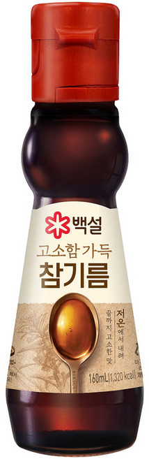 백설 고소함 가득 참기름, 160ml, 1개