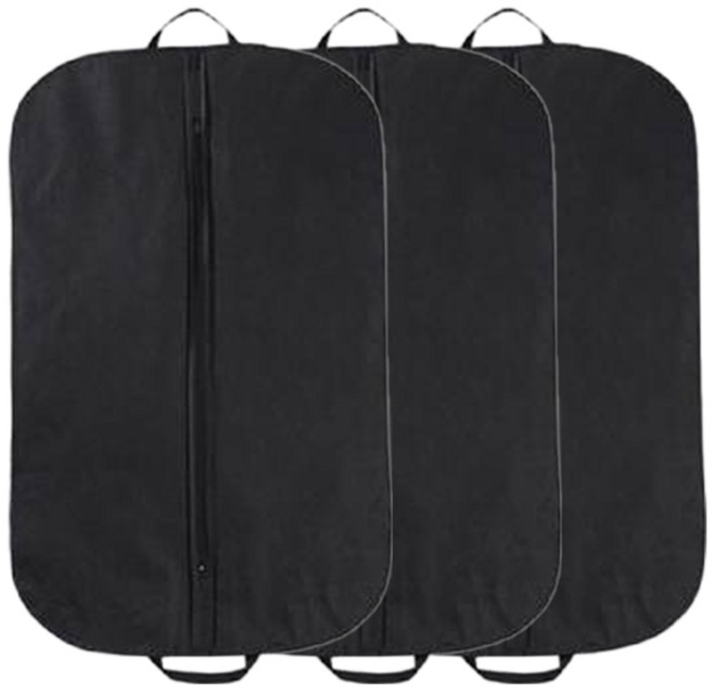 피니어스 여행용 수트 정장 케이스 옷 커버 블랙, 1개입, 3개