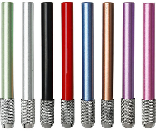 마다꾸미 몽땅 연필 익스텐더 홀더 컬러 연필깍지 단색 8종 세트, 혼합색상, 1세트