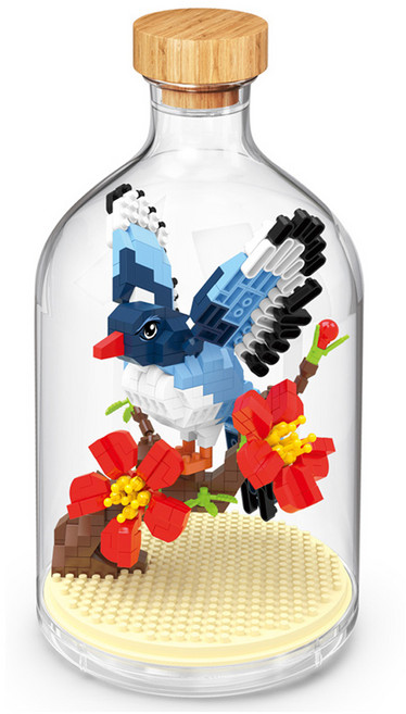 와이즈호크 아토블럭 나노블럭 파랑새 2851wh, 혼합색상, 1개