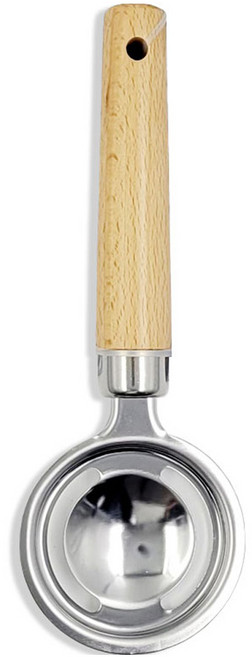 글로벌티엔티 우드 손잡이 스테인레스 계란 분리기, 1개