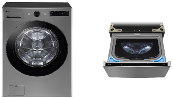 LG전자 트롬 오브제컬렉션 세탁기 + 미니워시 세트 FG19VNX 19kg + 4kg 방문설치, 모던 스테인리스