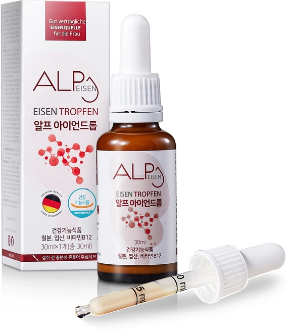 알프뉴트리션 알프 아이언드롭 3중 기능성 액상형 철분제, 30ml, 1개 - 쿠팡