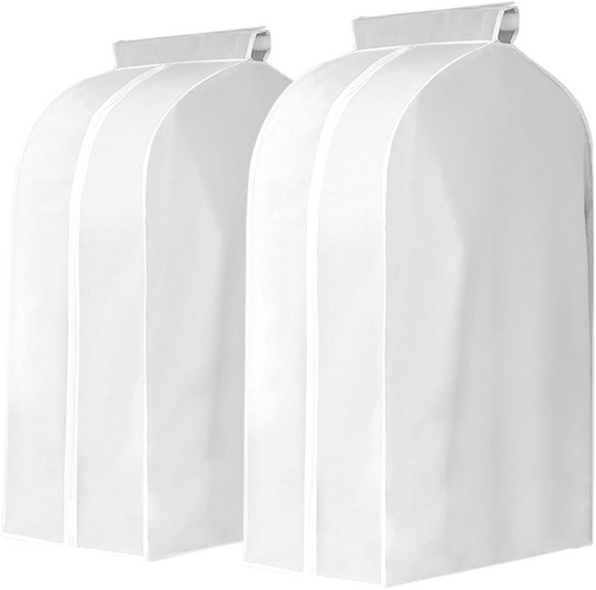 반투명 와이드 의류커버 화이트, 1개입, 2개