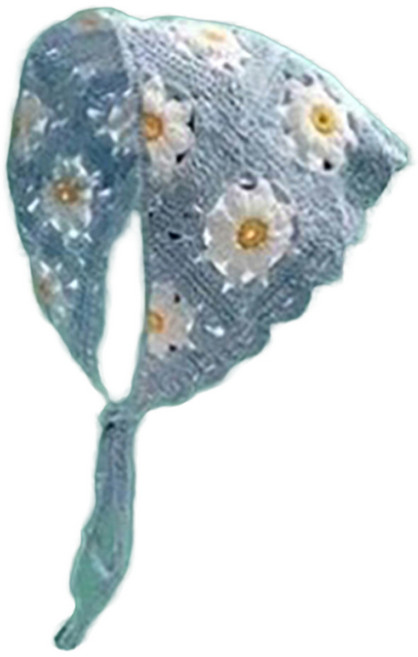 아펙토 러블리 플라워 삼각 두건 보닛