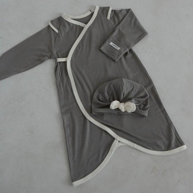 피카부 유아용 라떼 배냇저고리 + 모자 + 라떼 mom 상하의 세트