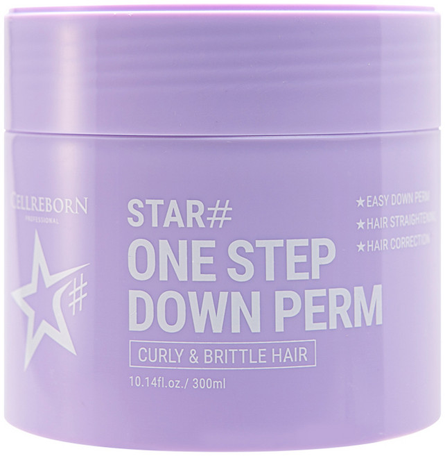 CELLREBORN Star Shop 一步到位側邊頭髮自助順髮燙 所有髮質適用, 300ml, 1個