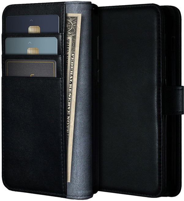 Awesome Design 皮革錢包翻蓋手機殼