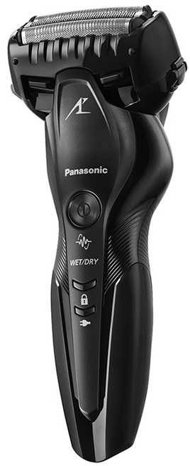 파나소닉 람대쉬 3중날 전기 면도기, ES-ST2S, 블랙