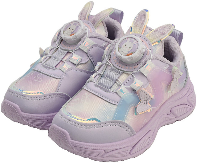 래빗풋 여아용 3D 토끼귀 다이얼 운동화