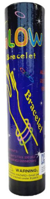 아동용 콘서트 야광 파티 스틱 팔찌, 혼합색상, 100개