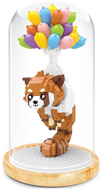 와이즈호크 나노블럭 풍선너구리 2835wh, 혼합색상, 1개