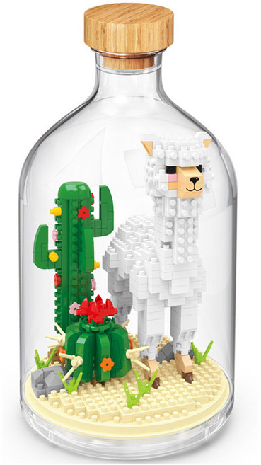 와이즈호크 나노블럭 선인장알파카 2879wh, 혼합색상, 1개