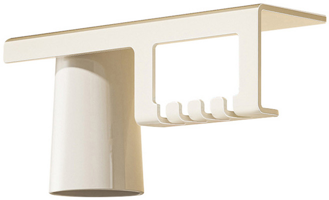 제이라이프 모스트 자석 칫솔 컵 걸이, 모스트 크림화이트, 1개