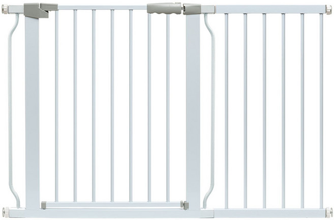 플리다스 강아지 프리미엄 이지 세이프 반자동 안전문, 화이트, 1개