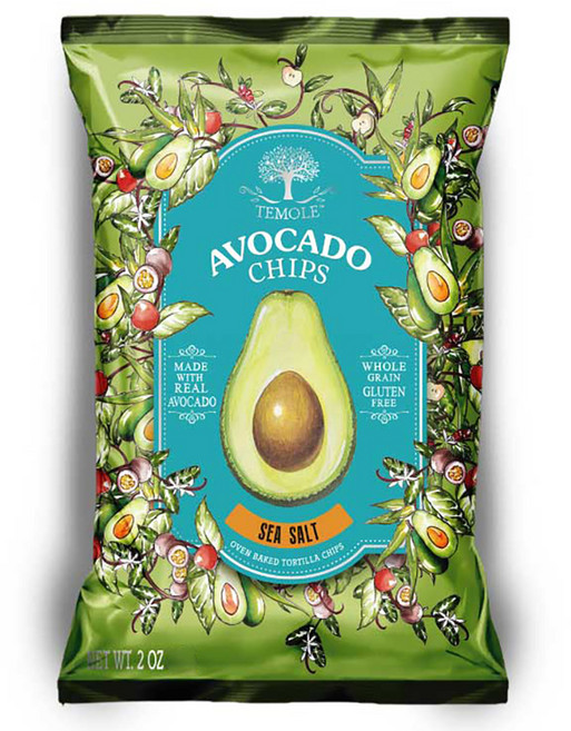 테몰 아보카도칩스 씨솔트맛, 1개, 40g