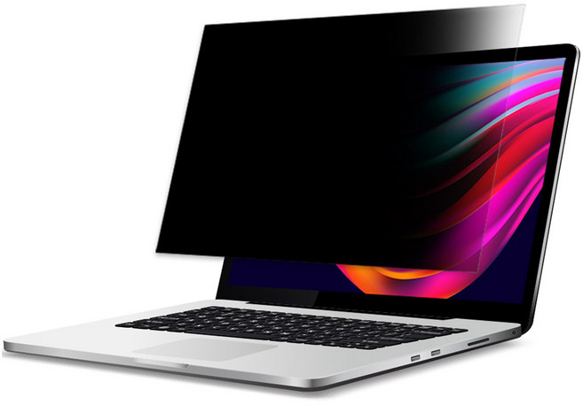 지클릭커 휴 쉴드 PET 부착식 정보보호 노트북 보안필름 세트 14.1, 1개