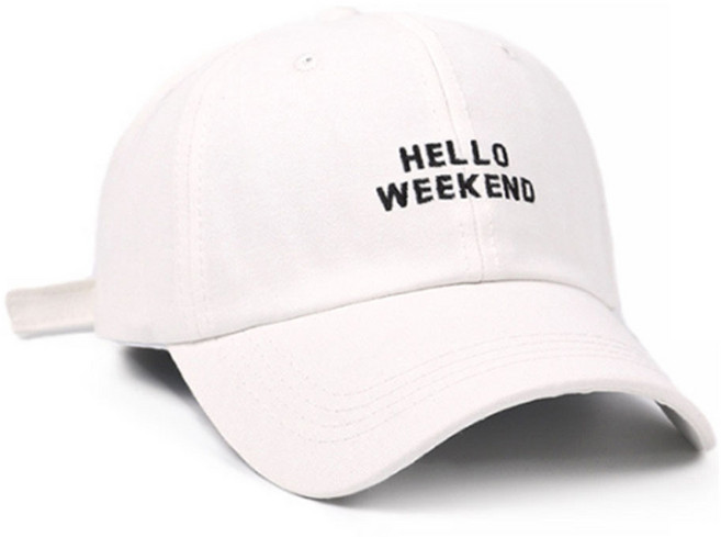 지앤와이 헬로우 위켄드 자수 베이직 볼캡