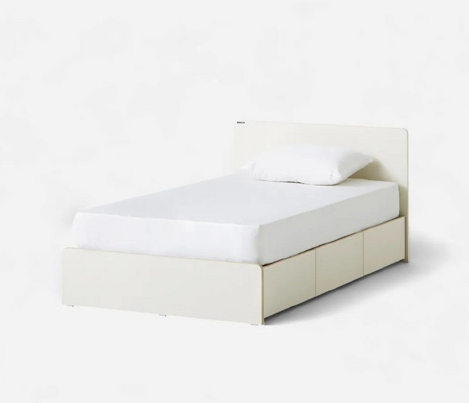 한샘 아임빅 수납침대 일반헤드형 프레임 단품, 화이트