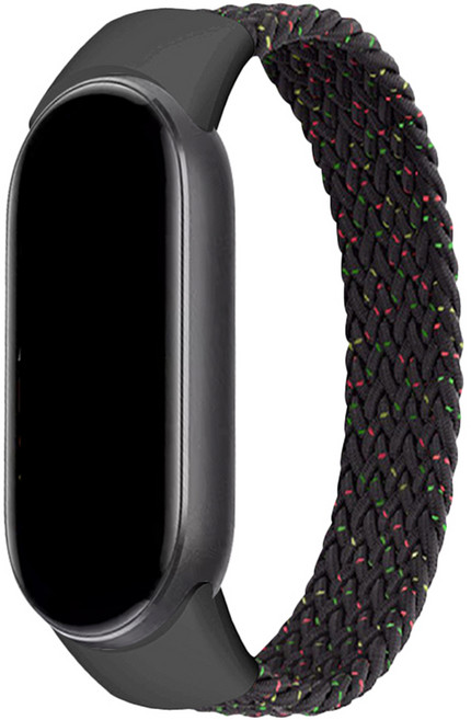 스페이스쉴드 샤오미 미밴드 9 호환 일반형 브레이드 솔로루프 스트랩 150mm, 스타라이트블랙, 1개