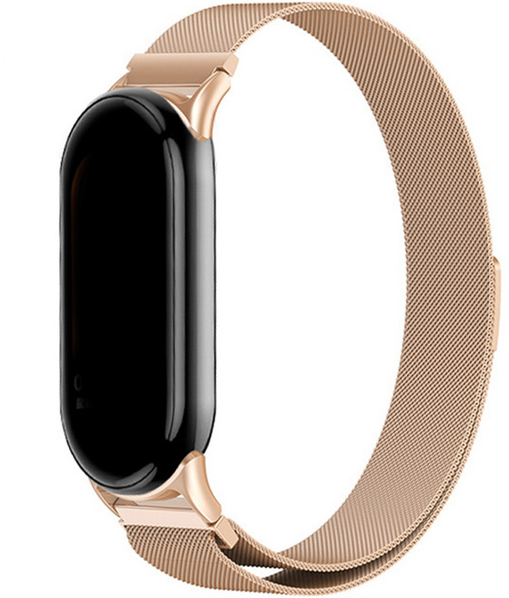 스페이스쉴드 샤오미 밴드 호환 메탈 스트랩, 로즈골드, 1개