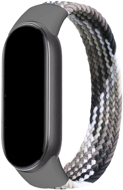 스페이스쉴드 샤오미 미밴드 9 호환 일반형 브레이드 솔로루프 스트랩 150mm, 샤이닝블랙, 1개